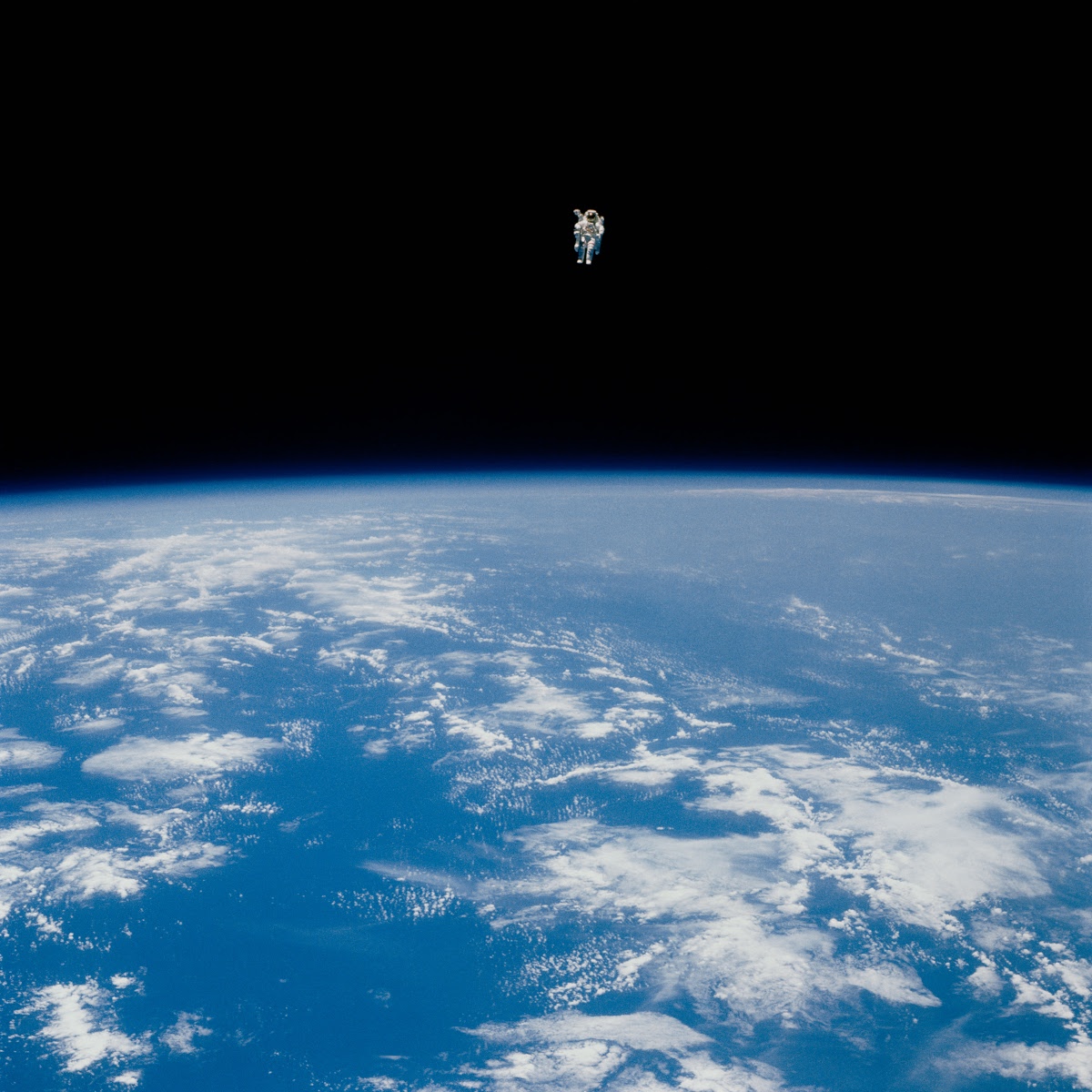 Astronaut above Earth